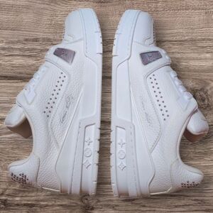 DS Louis Vuitton LV Trainer White Calf Leather - EU 42 (US 9) - 1ADDBY
